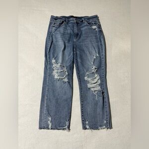 Judy‎ Blue 15/32 (32x23.5) Charles City Ankle Straight Fit High Rise Jeans